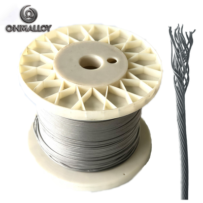 PWHT Cr20Ni80 Stranded Nickel Wire Rope 2.76mm For Ceramic Pad Heater