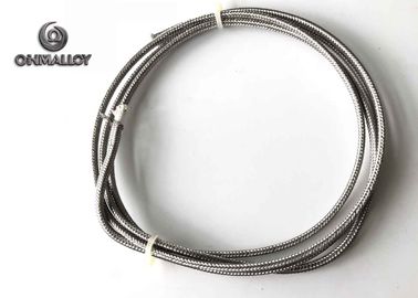 Thermocouple Type J Extension Compansation Cable Fiberglass SS304 Sheath 24AWG