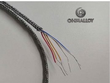 Stainless Steel Braid Cable 7 / 38awg Stranded Silver Plated Copper Conductors Extruded FEP Insulated