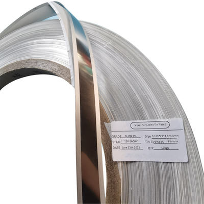 Superconductor Nickel Plated Steel Strip 8mm 1/4Hard Pure Nickel Strip