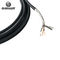 4 Wires Silicone Rubber RTD PT100 Thermocouple Sensor  Armored Cable For Temperature Detector