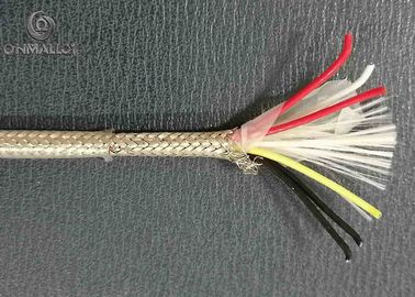 PT100 Rtd Thermocouple Cable With Stainless Steel / FEP Kapton Cable ANSI IEC