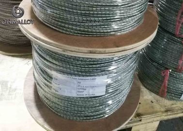 Type K Thermocouple Extension Cable Fiberglass Insulation 49KG/KM Weight