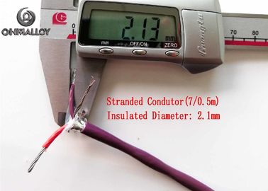 Extension Thermocouple Wire Type E Cable ANSI Sheath With Grounded High Accuracy