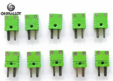 Miniature Thermocouple Type K Connector Plug IEC Chromel Alumel Tab High Accuracy