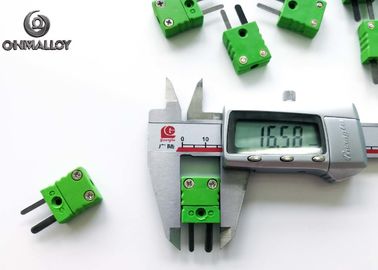 Miniature Thermocouple Type K Connector Plug IEC Chromel Alumel Tab High Accuracy