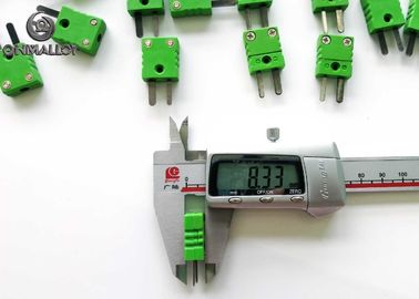 Miniature Thermocouple Type K Connector Plug IEC Chromel Alumel Tab High Accuracy