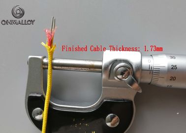 Silica Fiber Insulated 0.81mm K Type Thermocouple Cable