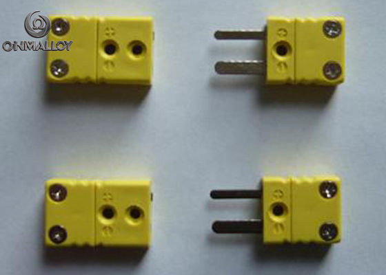 Thermocouple Connector ANSI Standard K Type Flat Pin High Accuracy Fast Response