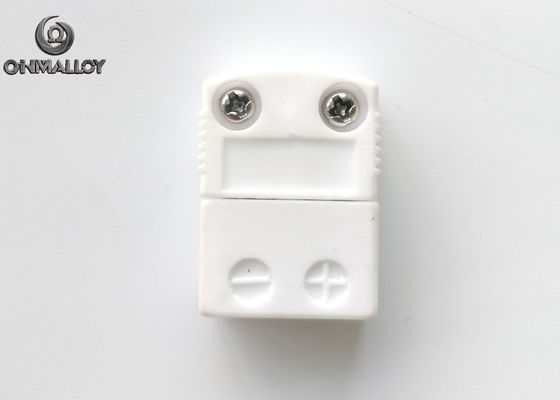 Female Ceramic White 500℃ Thermocouple Miniature Connector K Type
