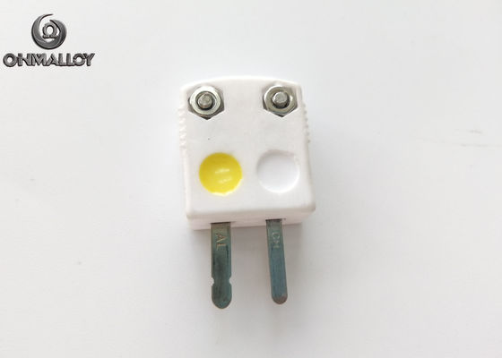 Male Jack K Type Ceramic 500℃ Thermocouple Connector Fast Response High Accuracy