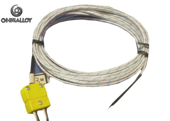 Wire Thermocouple with Connector Extension Cable Surface Temperature Measurement