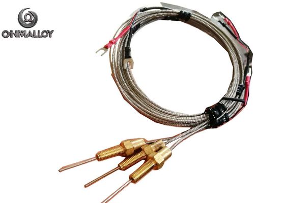 High Temperature Mineral Insulated Thermocouple with Extension Cable Plug Connector