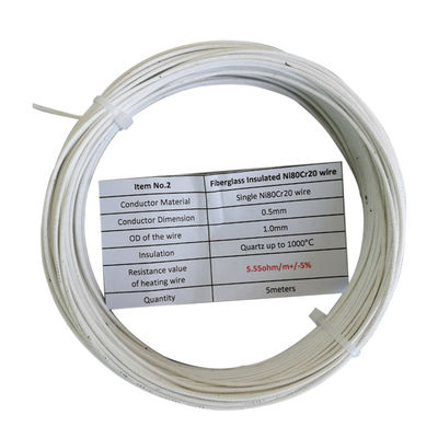 OD 1.0mm Quartz Nichrome 80 Insulated Resistance Wire