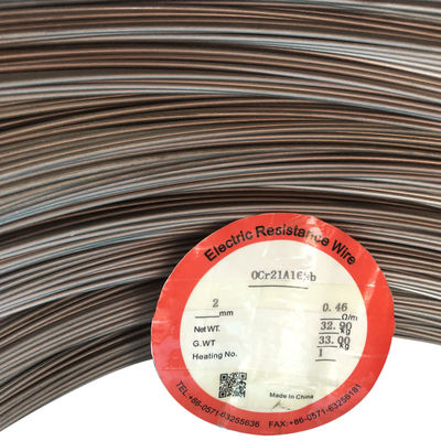 835 Cr21Al6Nb FeCrAl Alloy Dia 2mm Acid White Heating Wire For Furnace Wire