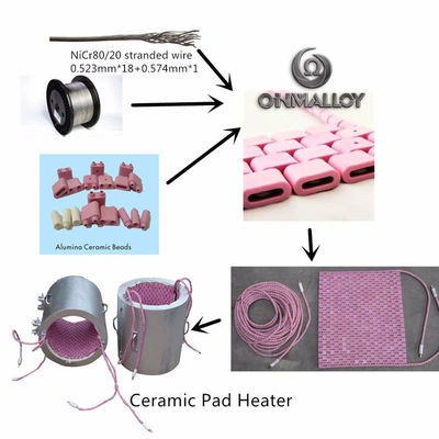 PWHT Heating Element Al2O3 Ceramic Beads For Heating Pads