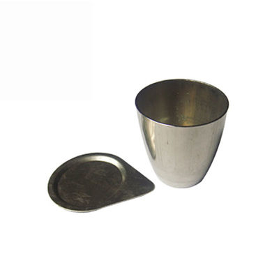 ISO 50ml Pure Nickel Crucible Alkali Resistance With Lid